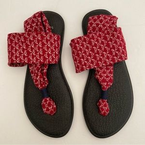 SANUK Yoga Sling Sandals Patriot Stars 7